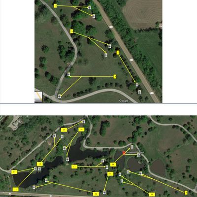 Overhead course map
