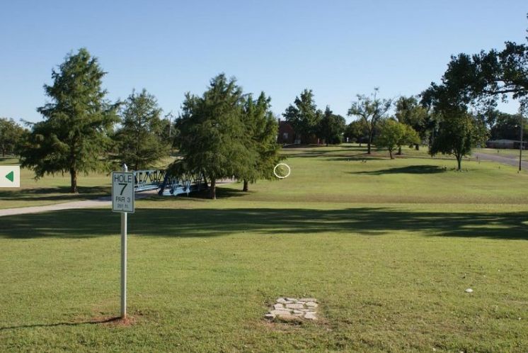 No T pad, OB Walking path (Tournament play - over the Walk path)