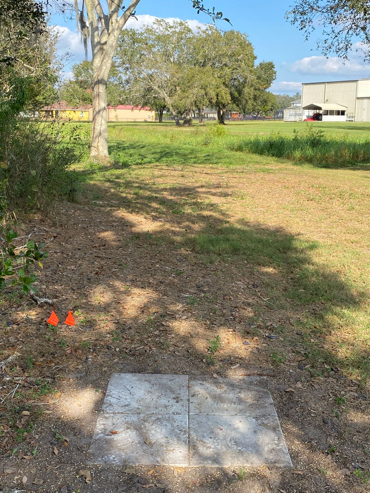 Hole 1 looking toward basket.