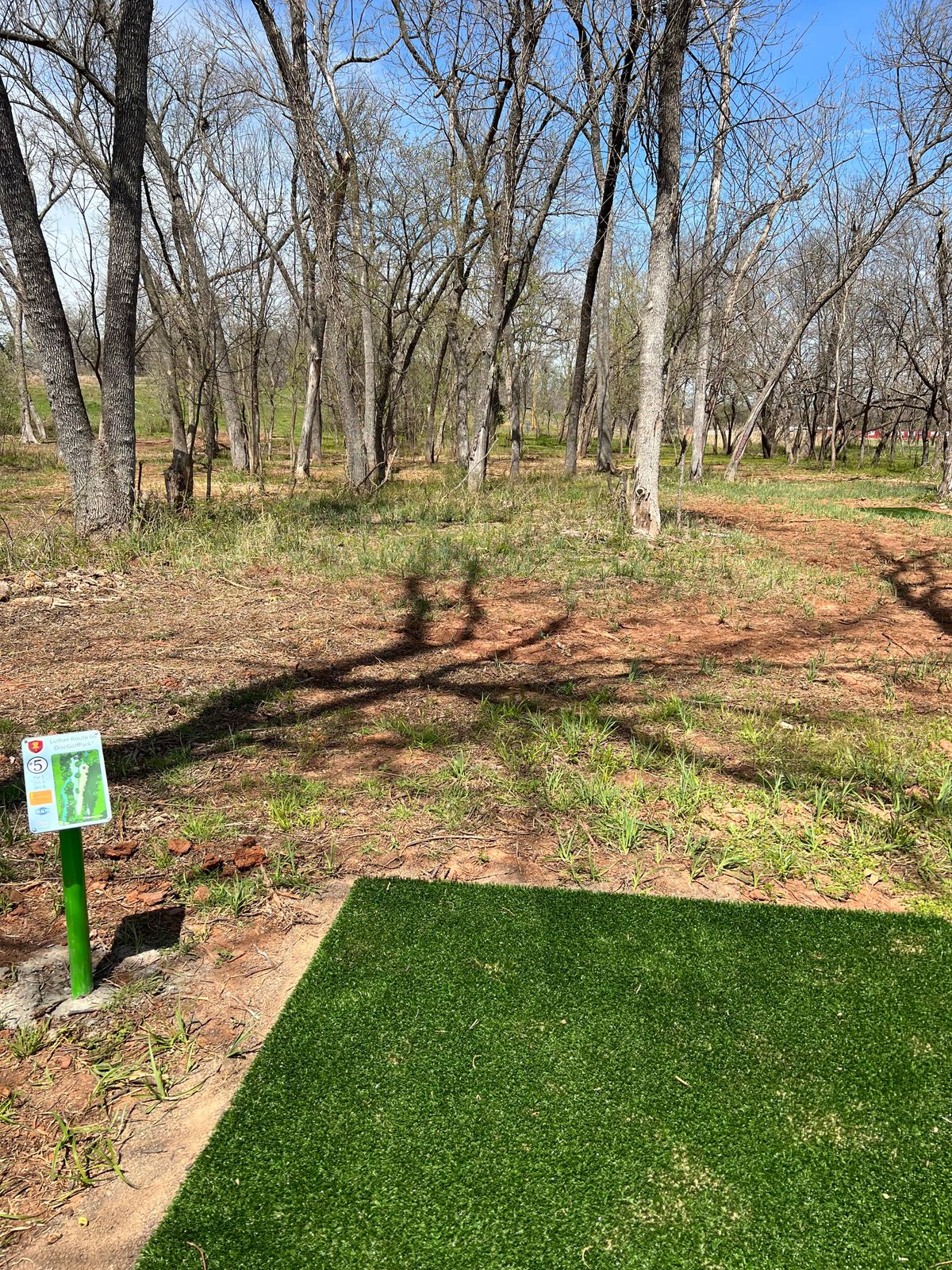 Hole 5 long tee to long basket
