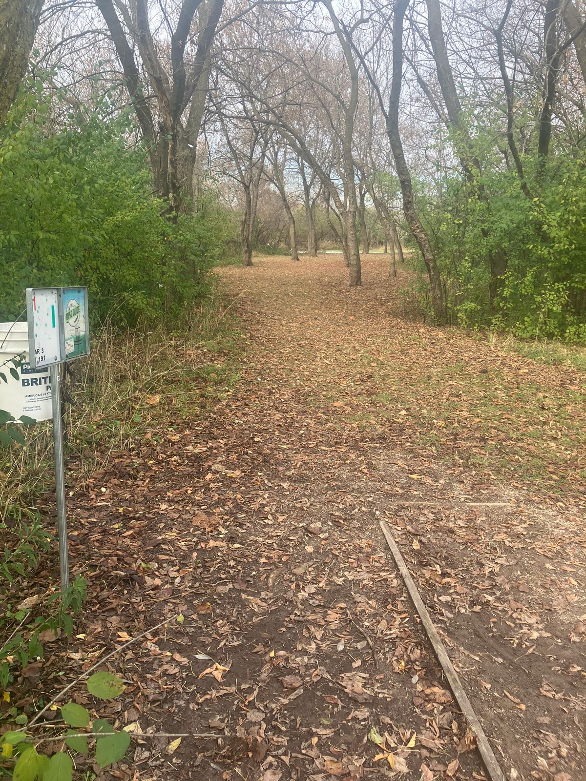 Nice little left to right wooded shot to start the round
