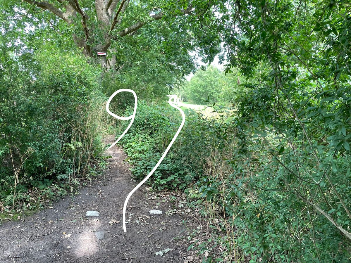 The course as it looks in 2023: Hole 9