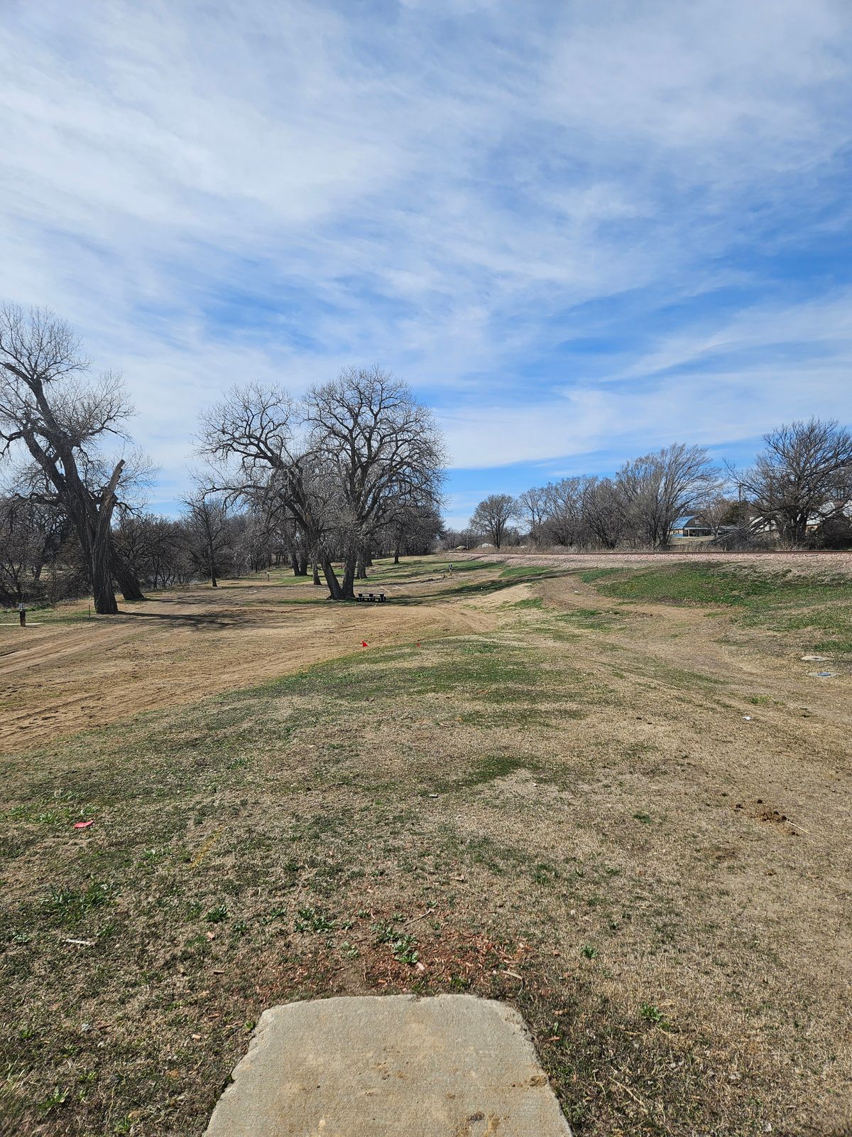 Hole #5 standing on teepad