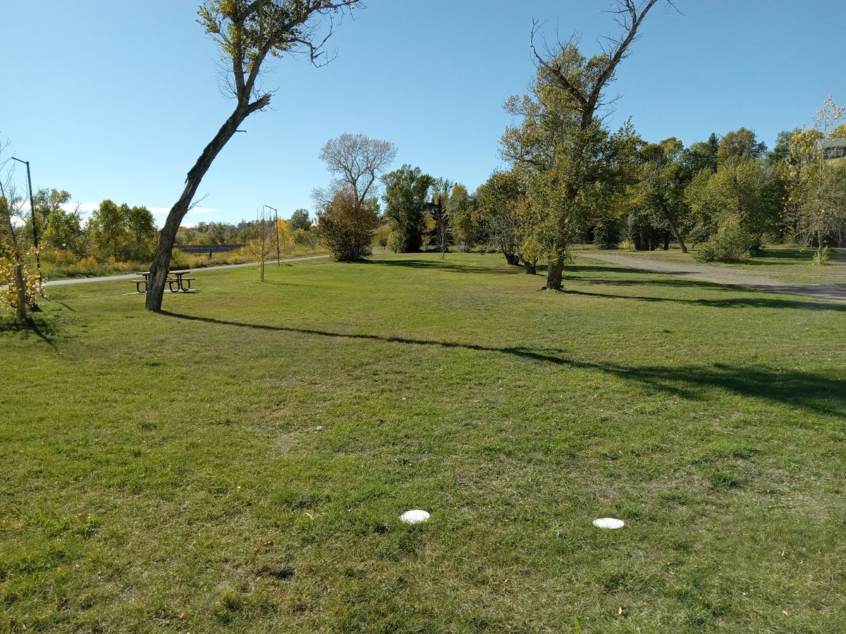 White tees for hole 1.