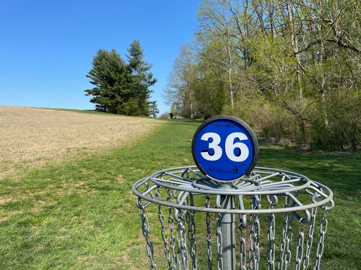 Hole 36A pin position looking up to B and C positions
