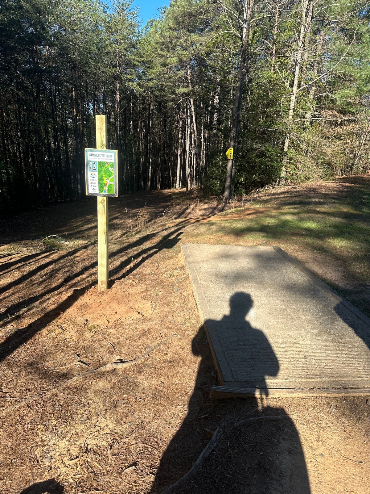 Hole 2 tee pad