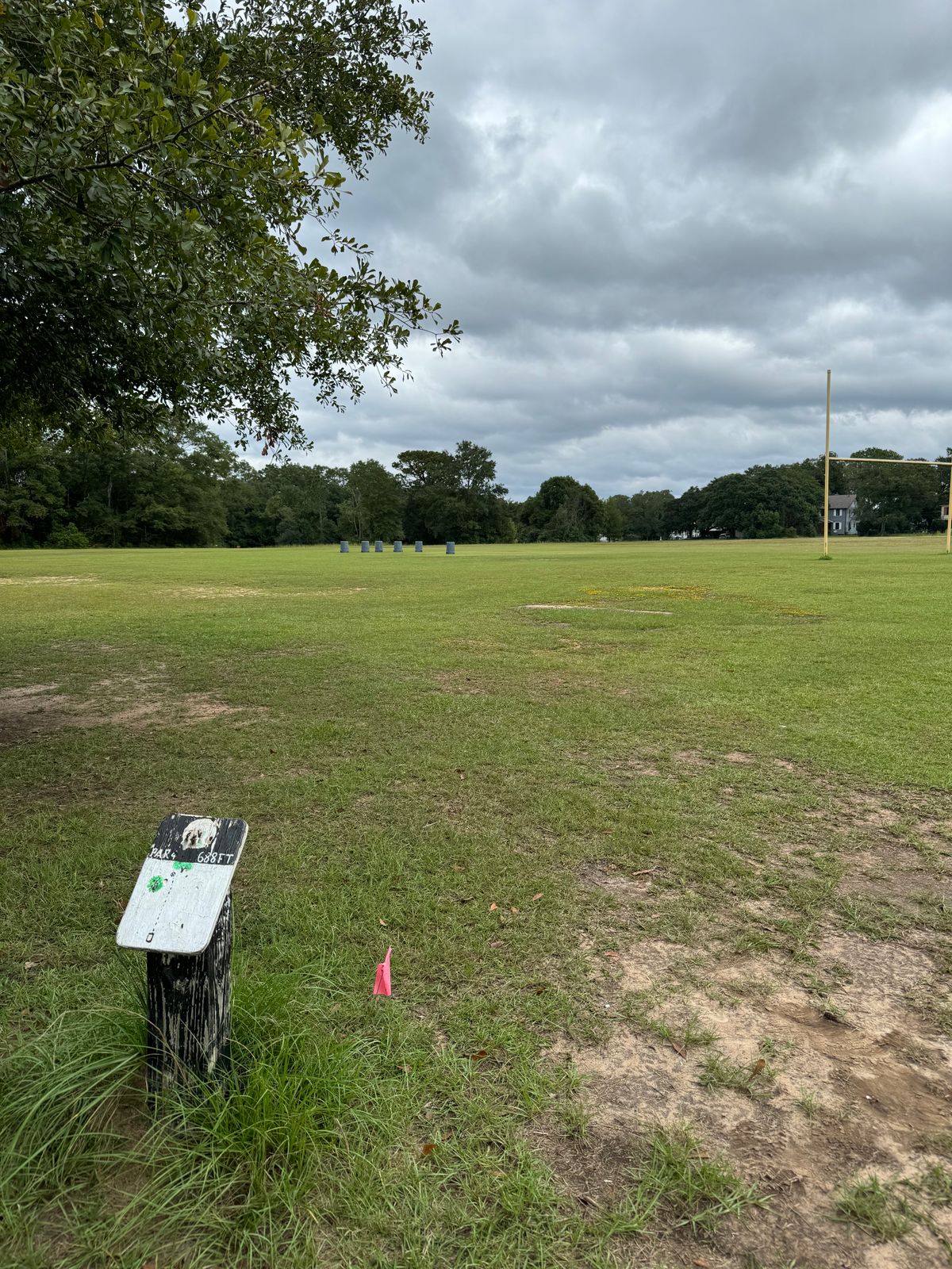 Hole 14 tee (throws toward road)