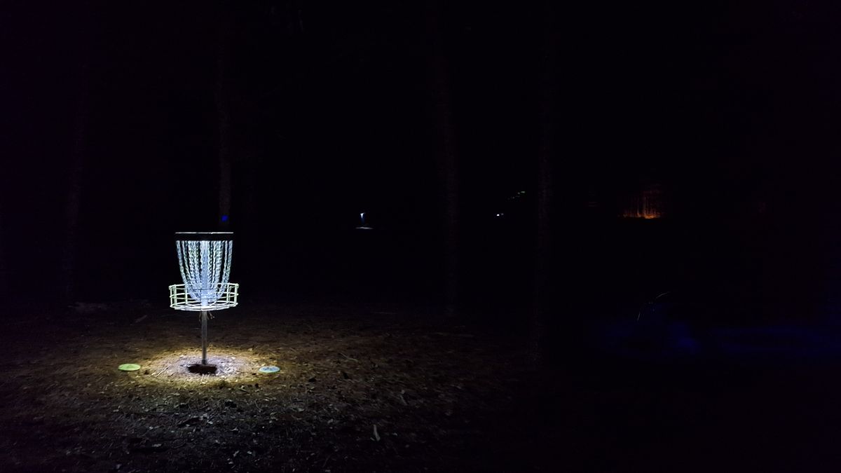 Hole 6 during friday night glow