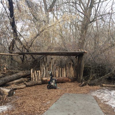 Hole #13 tee pad. Great Chill Spot to enjoy a Mando.