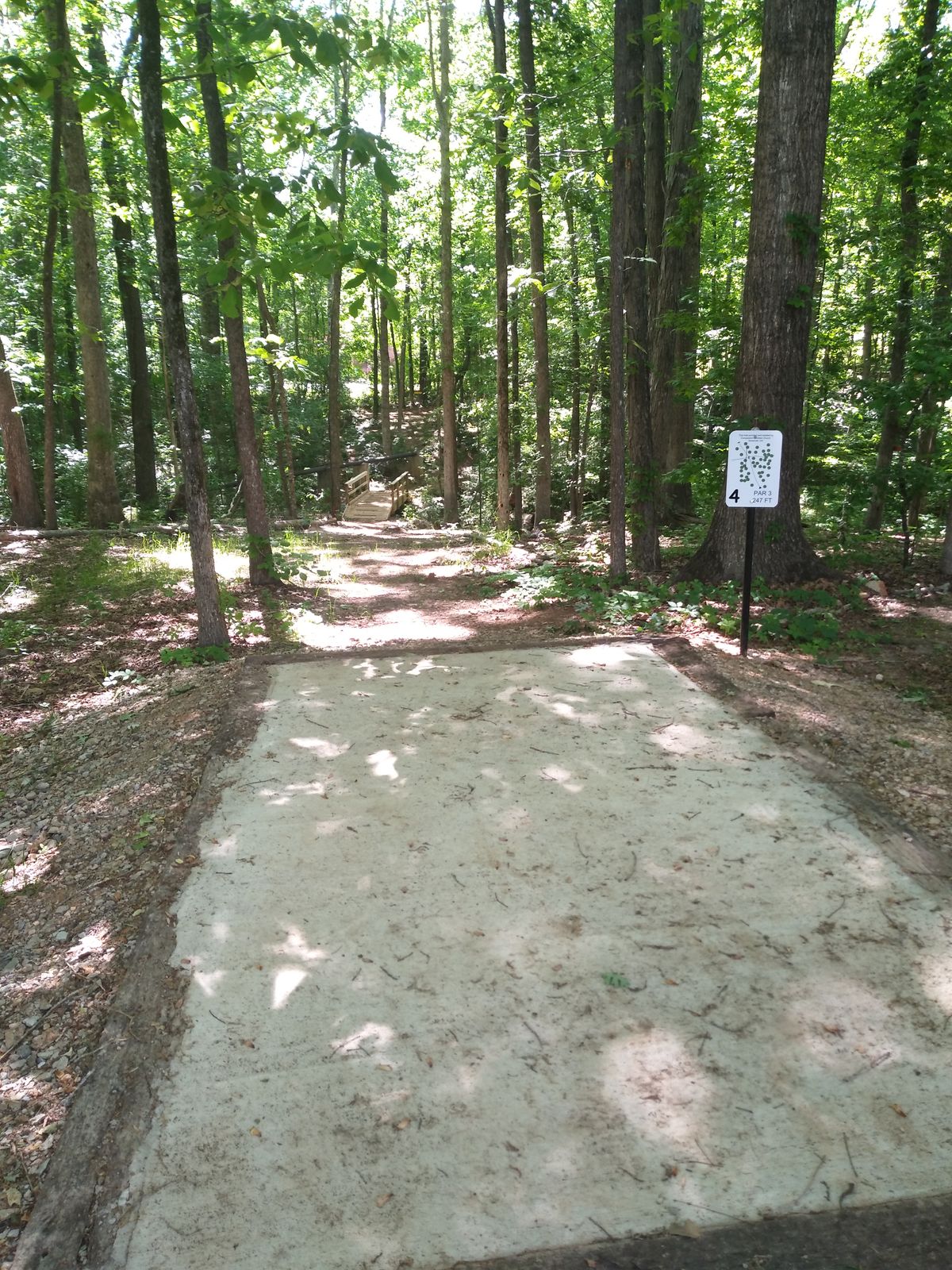 Hole 4, straight over the ravine.