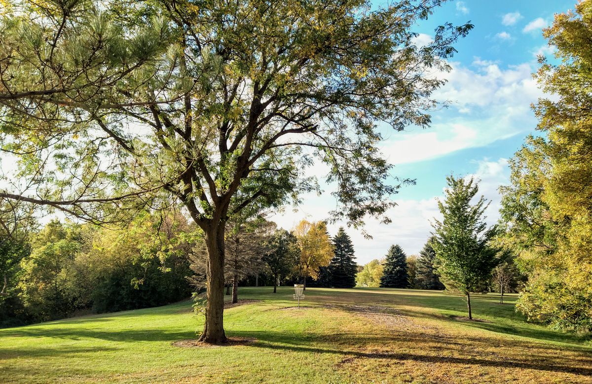 Hole 18 in the middle of Bancroft