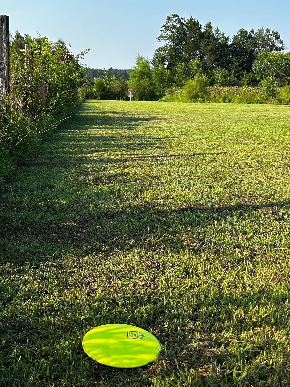 Approach shot on hole 1
