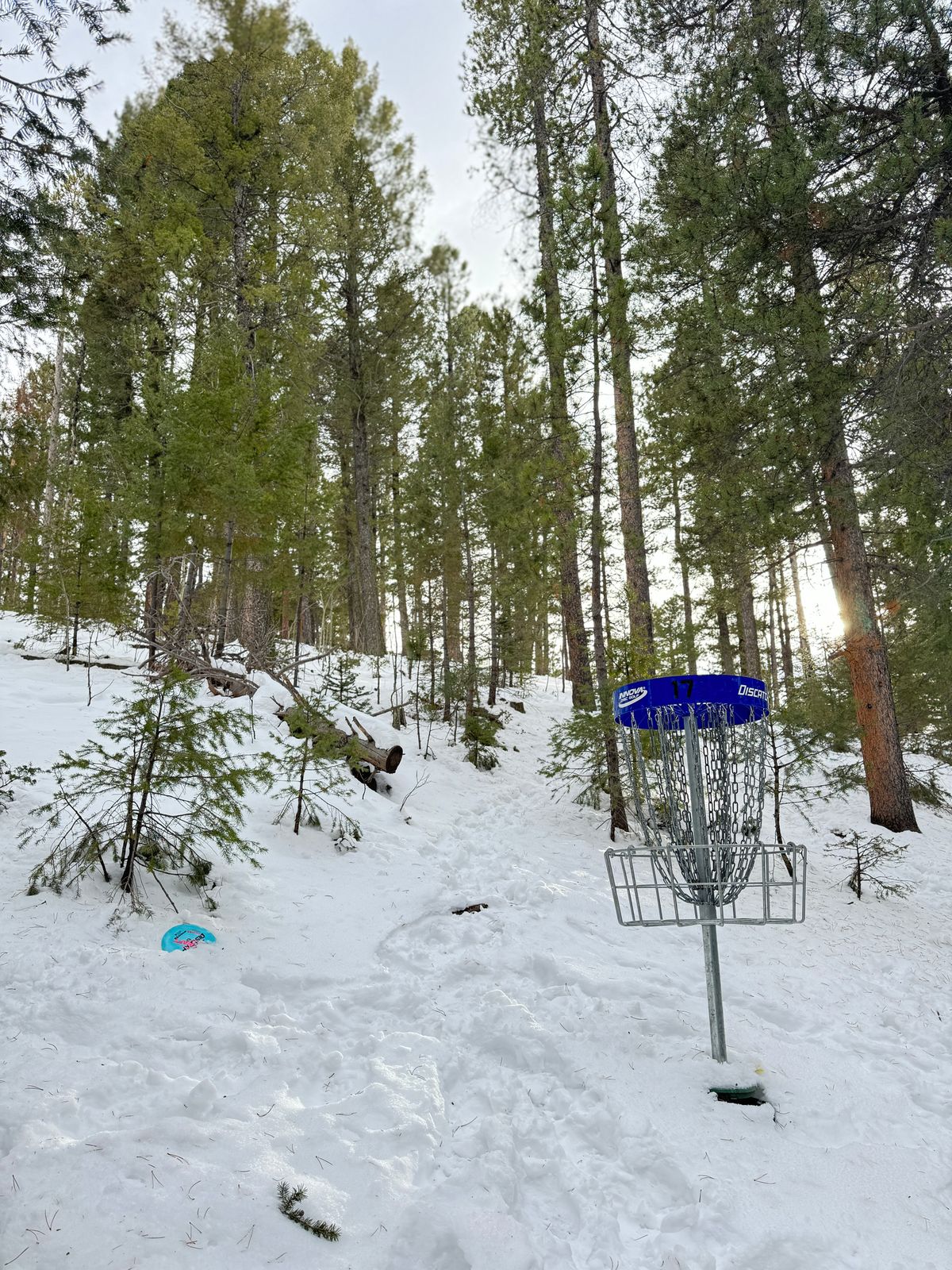 6in snow on hole 17 blues