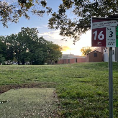 Hole 16 at sunrise