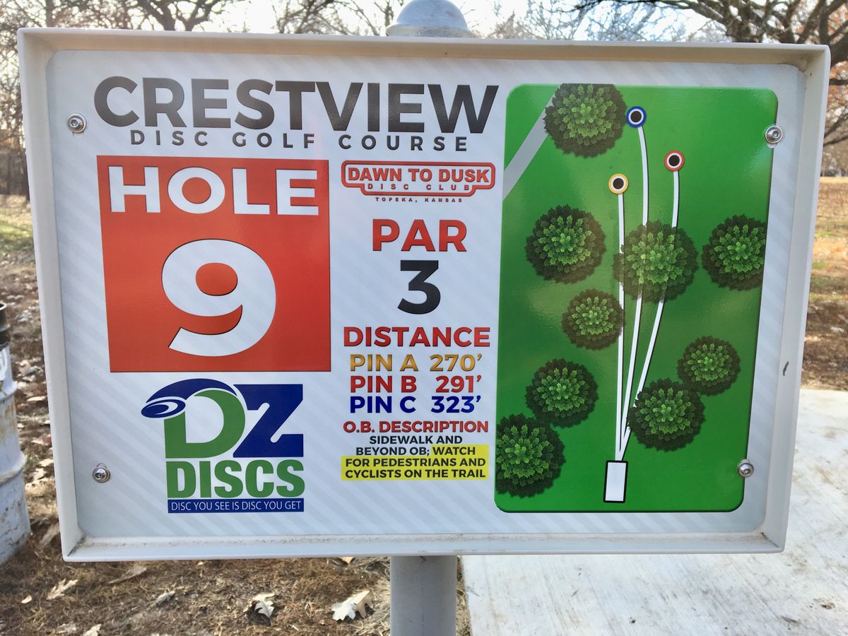 Hole 9 Tee Sign