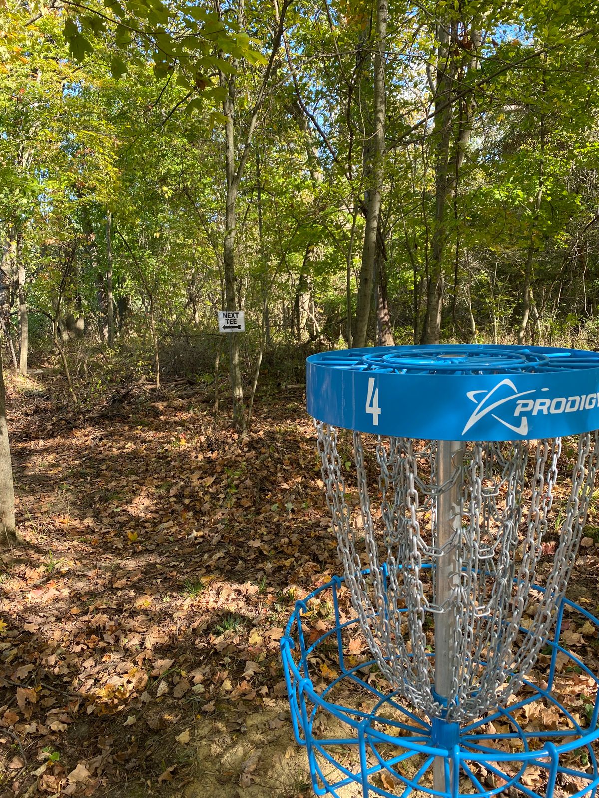 Laminated signs also help point you to the next hole