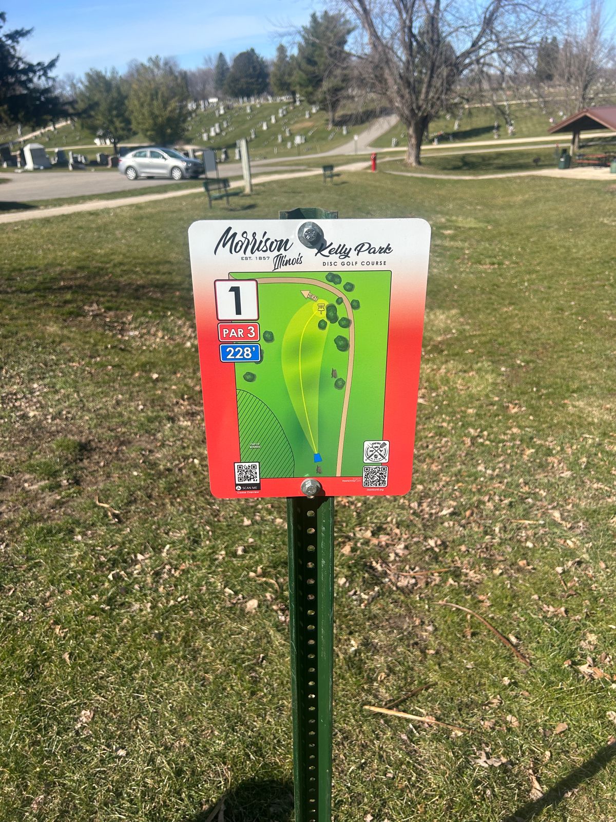 Hole 1 Sign