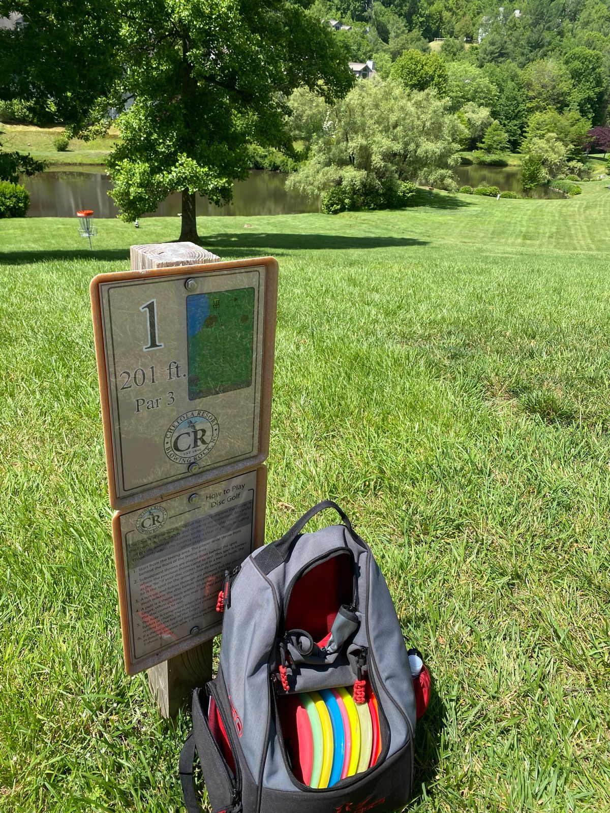 The view on hole #1 doesn’t disappoint!