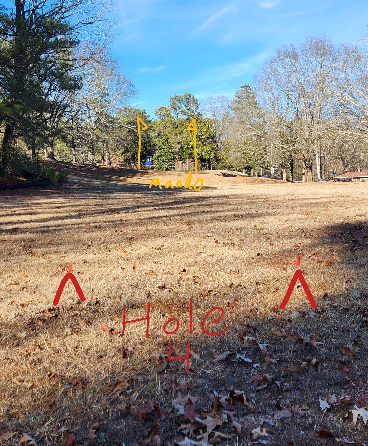 Hole 4 with a double Mando just before C2