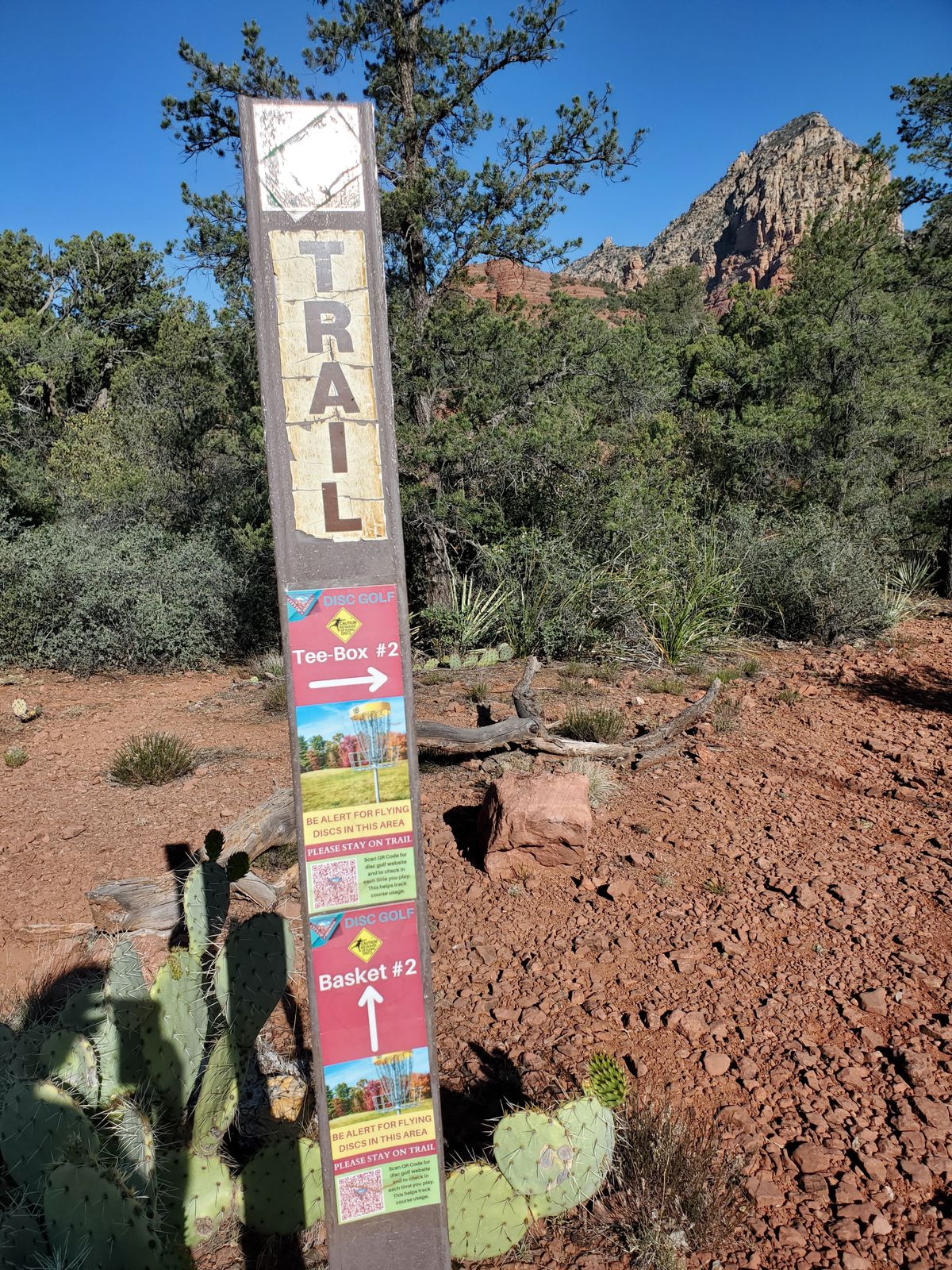 Follow the sticks for guidance.