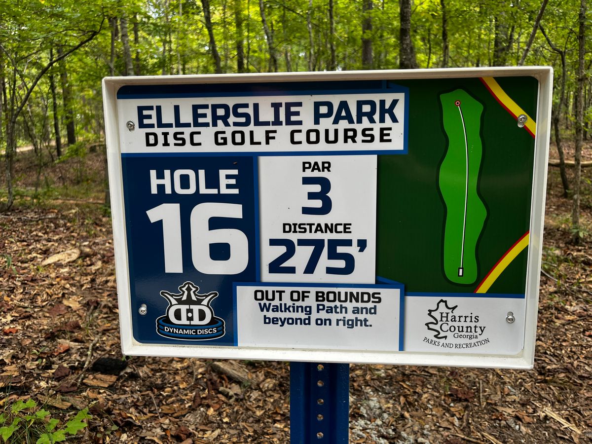 Hole 16 sign