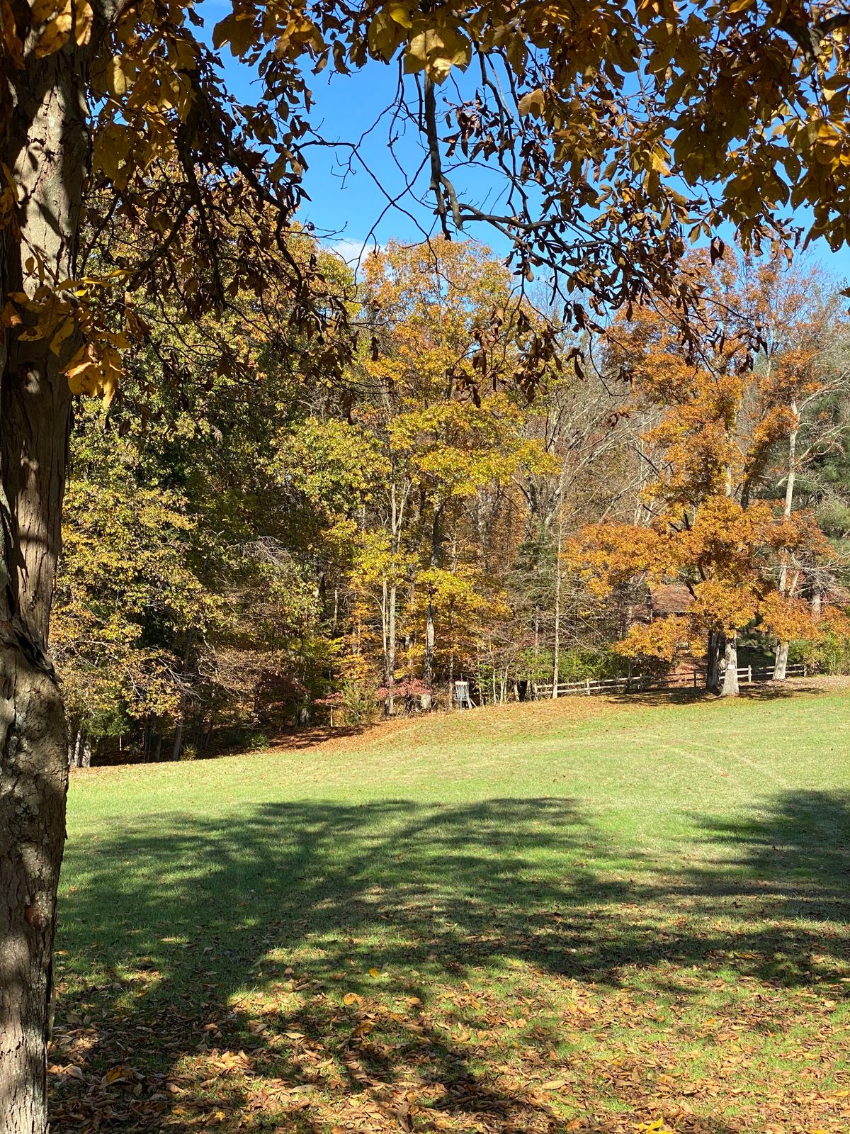 Hole 1 from red tee to pin A