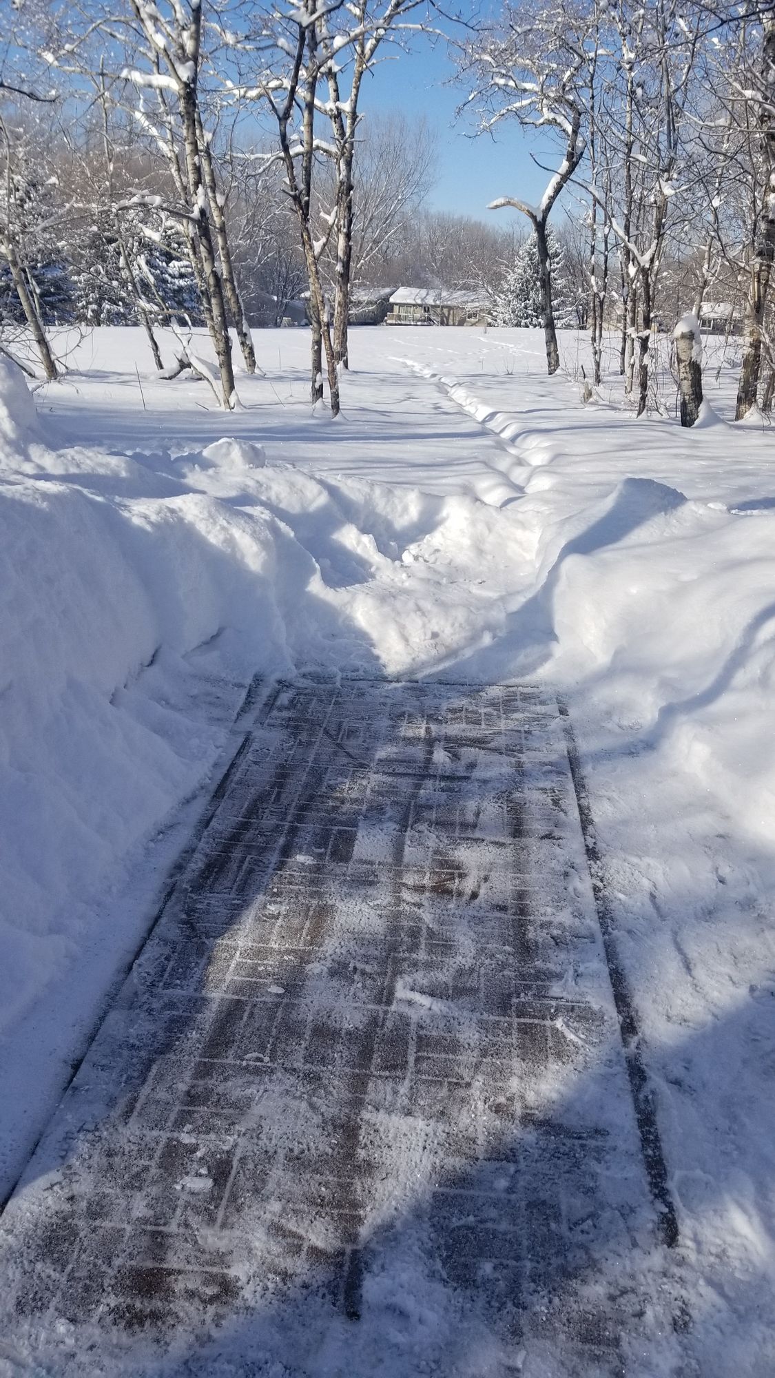 Shoveled teepad