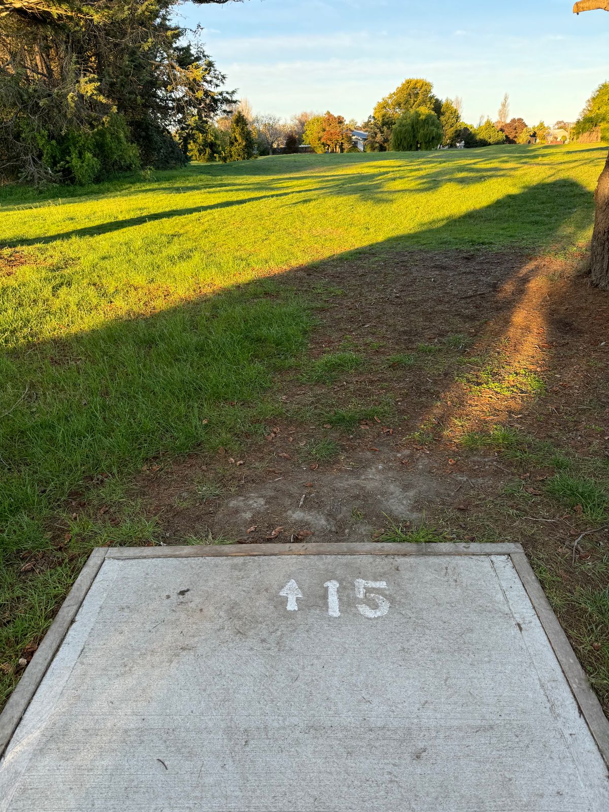 Tee 14 marked 15