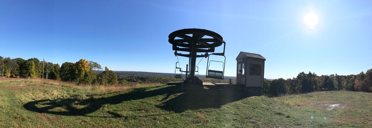 Top of the mountain.