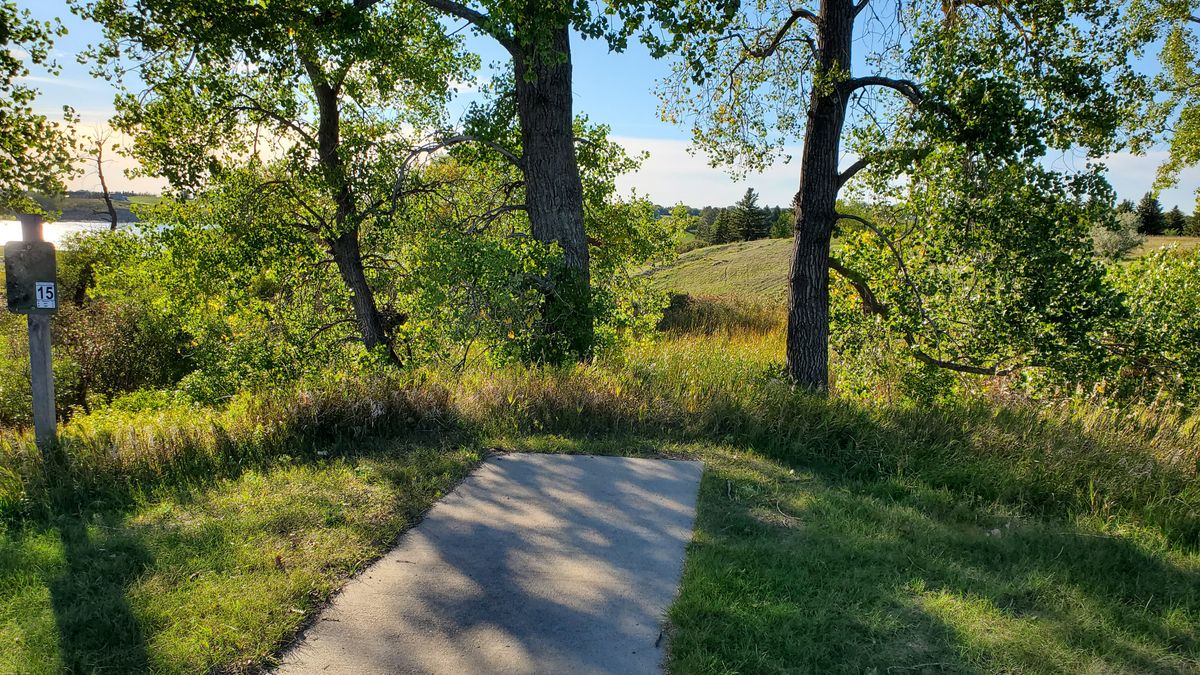 Hole 15 tee in September