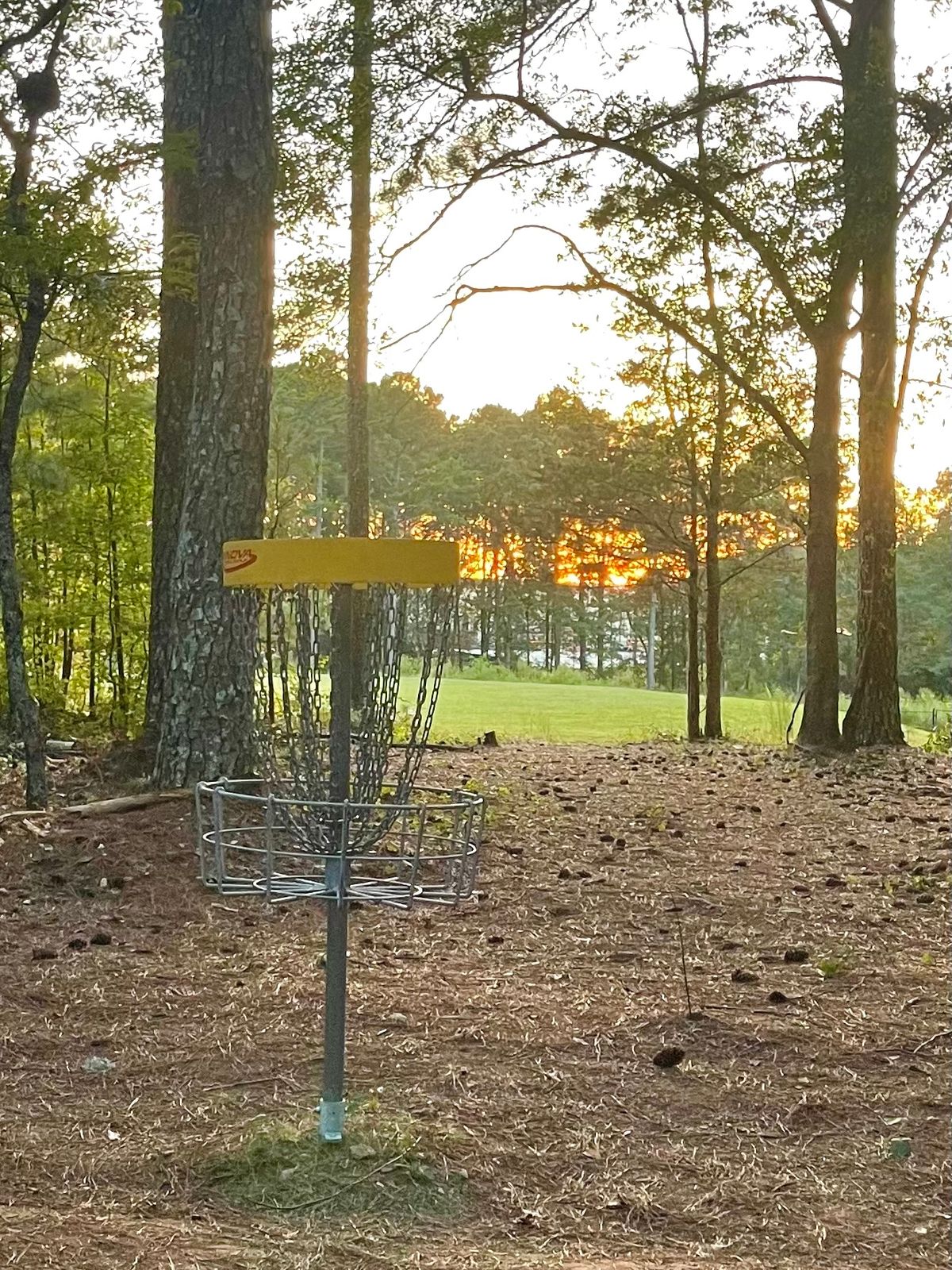 Sunset on 18