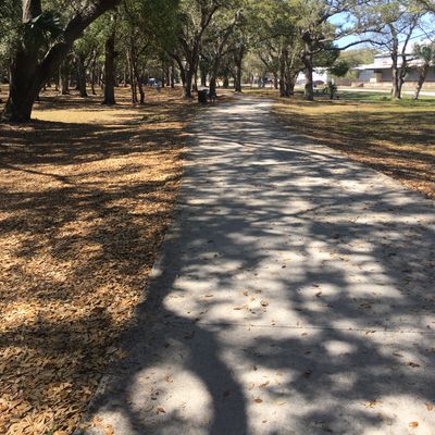 Nice walking path between holes