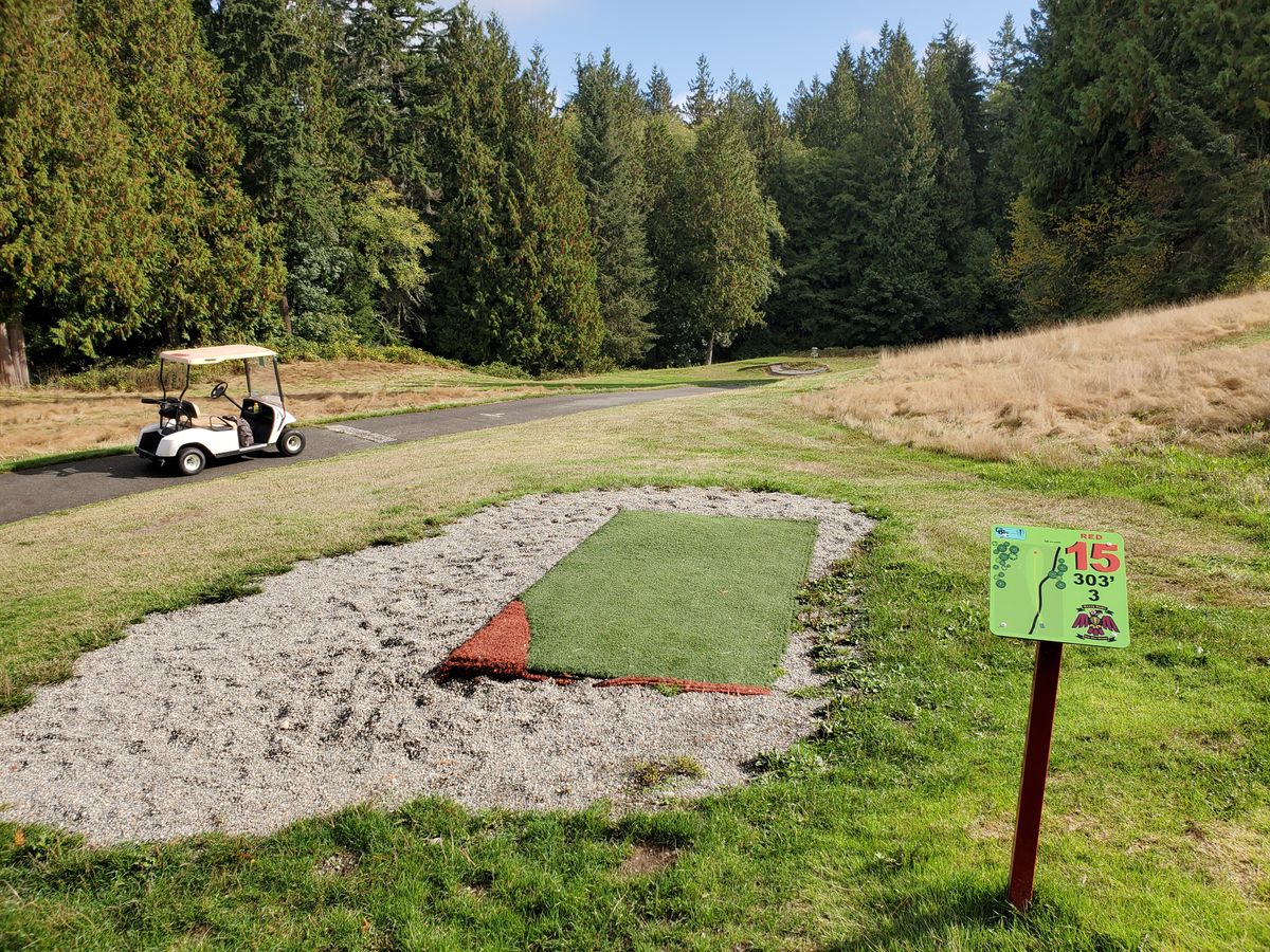 Red 15 tee pad