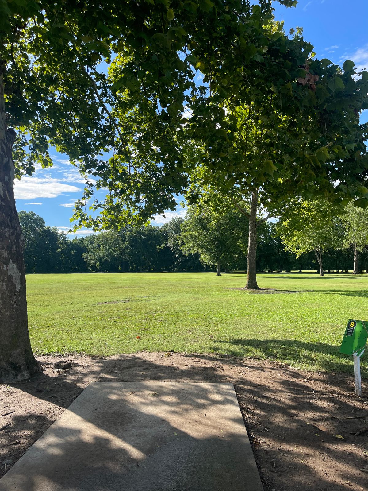 Hole 8 long/short tee pad