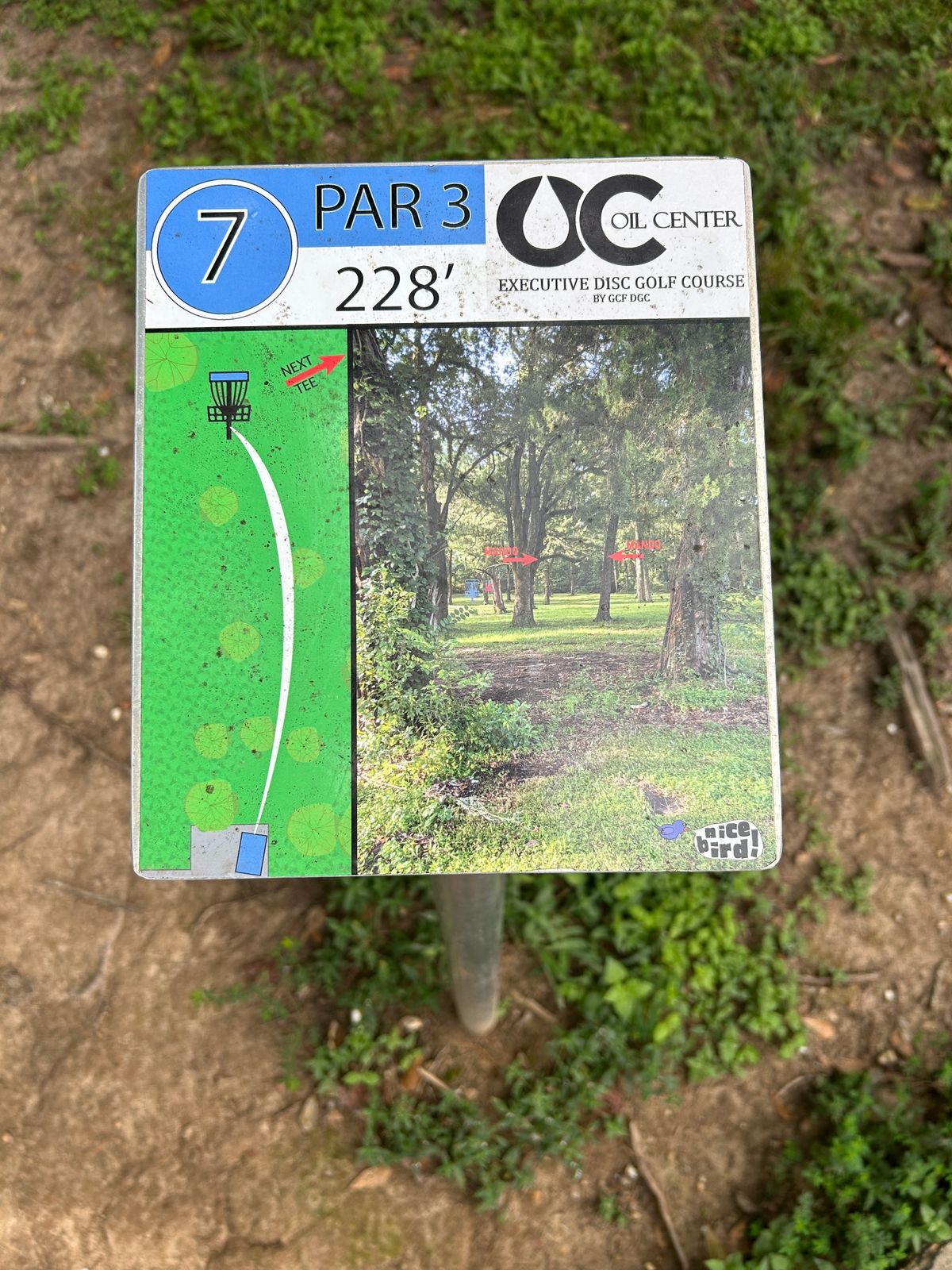Hole 7 Tee Sign