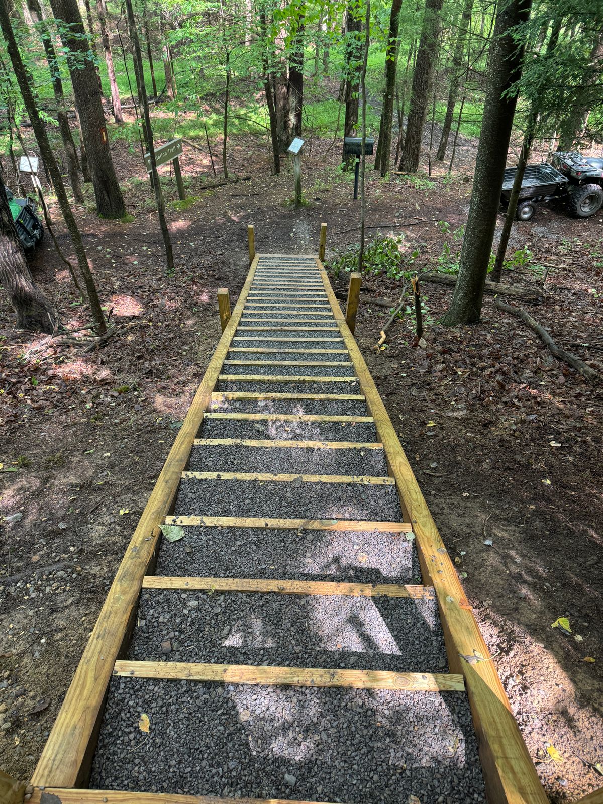 Stairs to pad 15