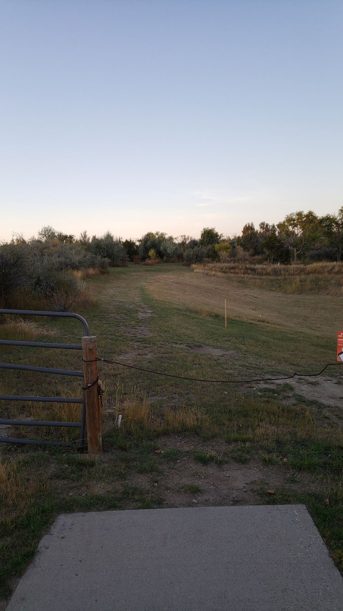 Tee pad veiw of hole 1