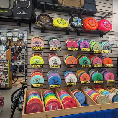 A lot of DiscMania and Innova, and a smattering of MVP, Axiom, Streamline, Thought Space, and Discraft