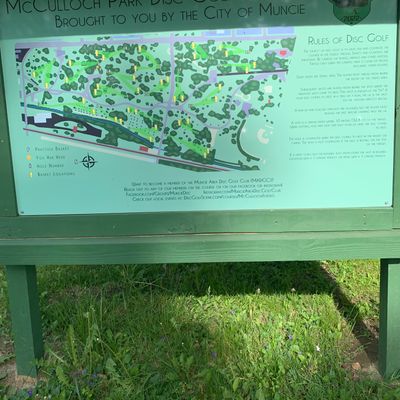 Course map sign installed in 2022.