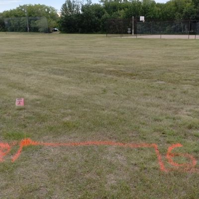 Hole 6 basketball court is out of Bounce