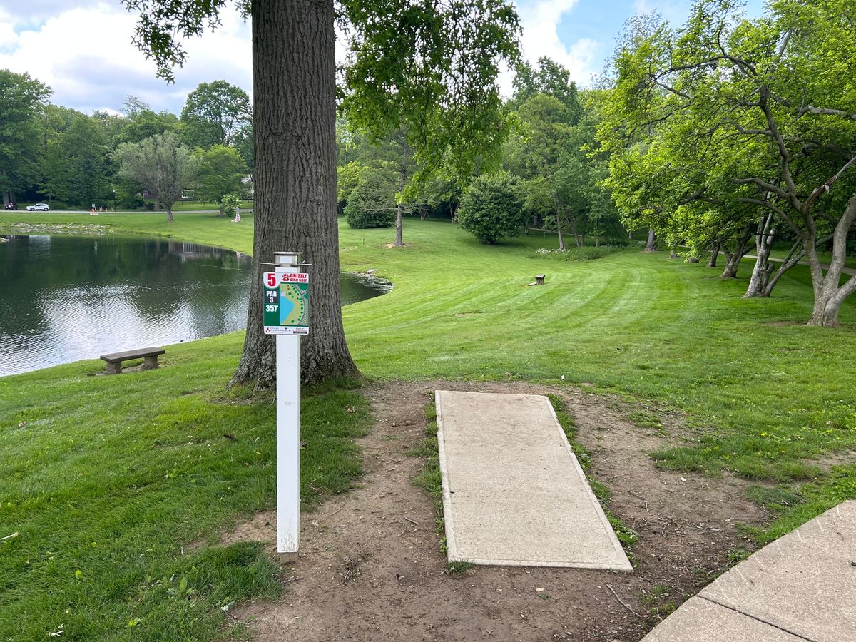 Hole 5 tee watch for water on the left