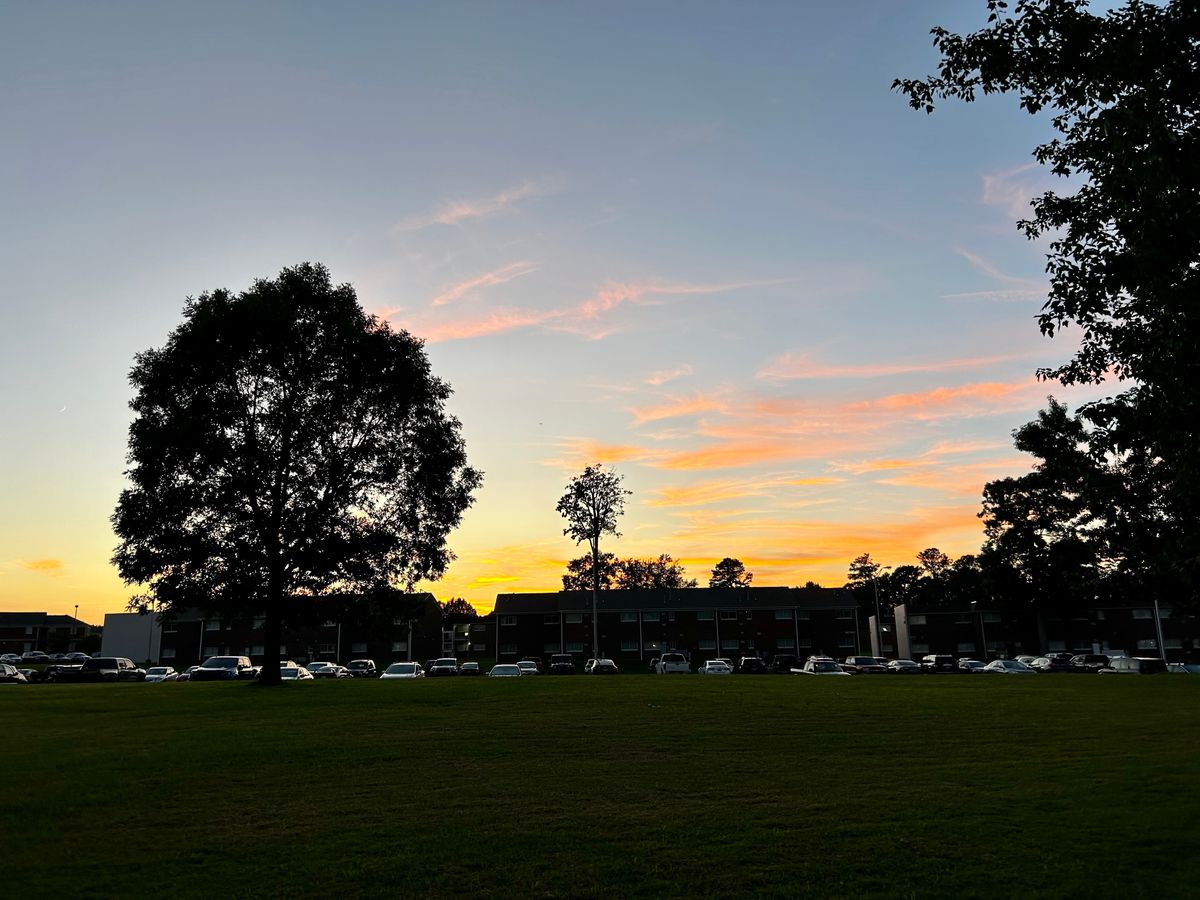 Hole 1 sunset