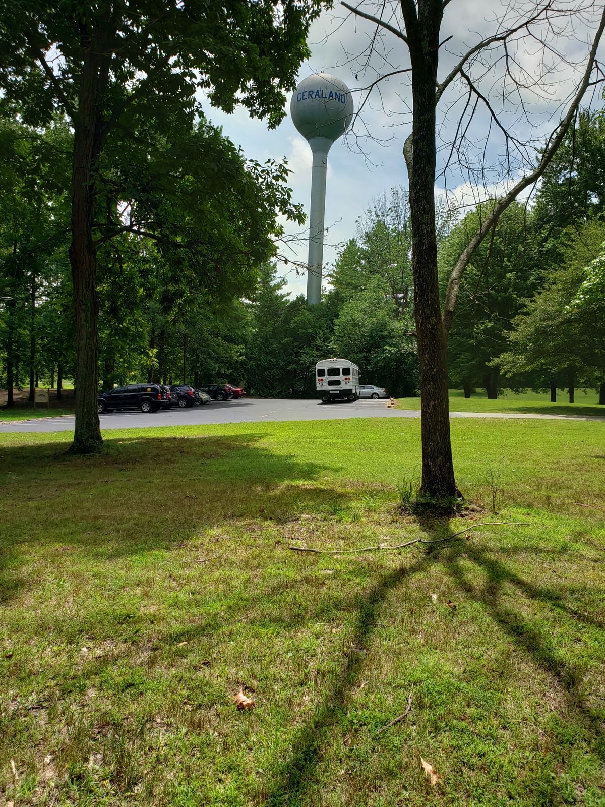 #1 Fairway, view of CERAland water tower.