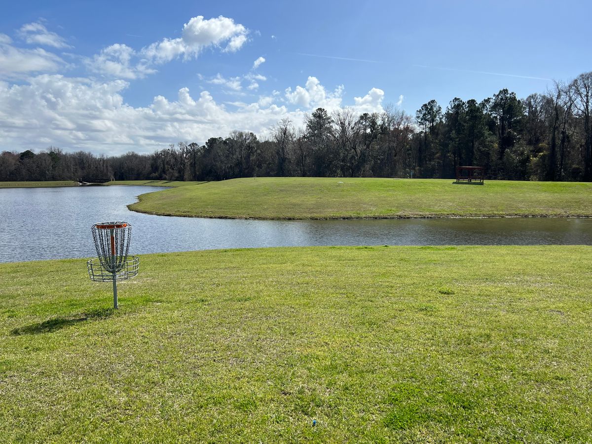 9th basket with the pad across the water.