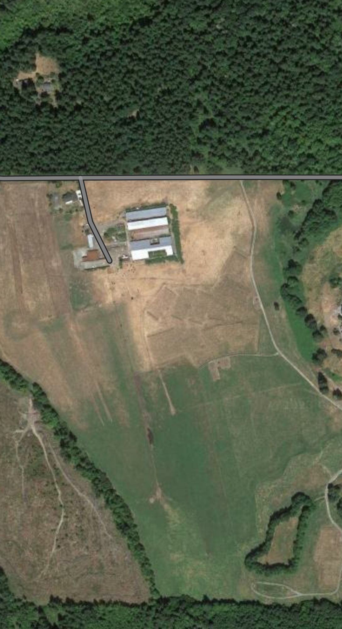 Aerial photo of course