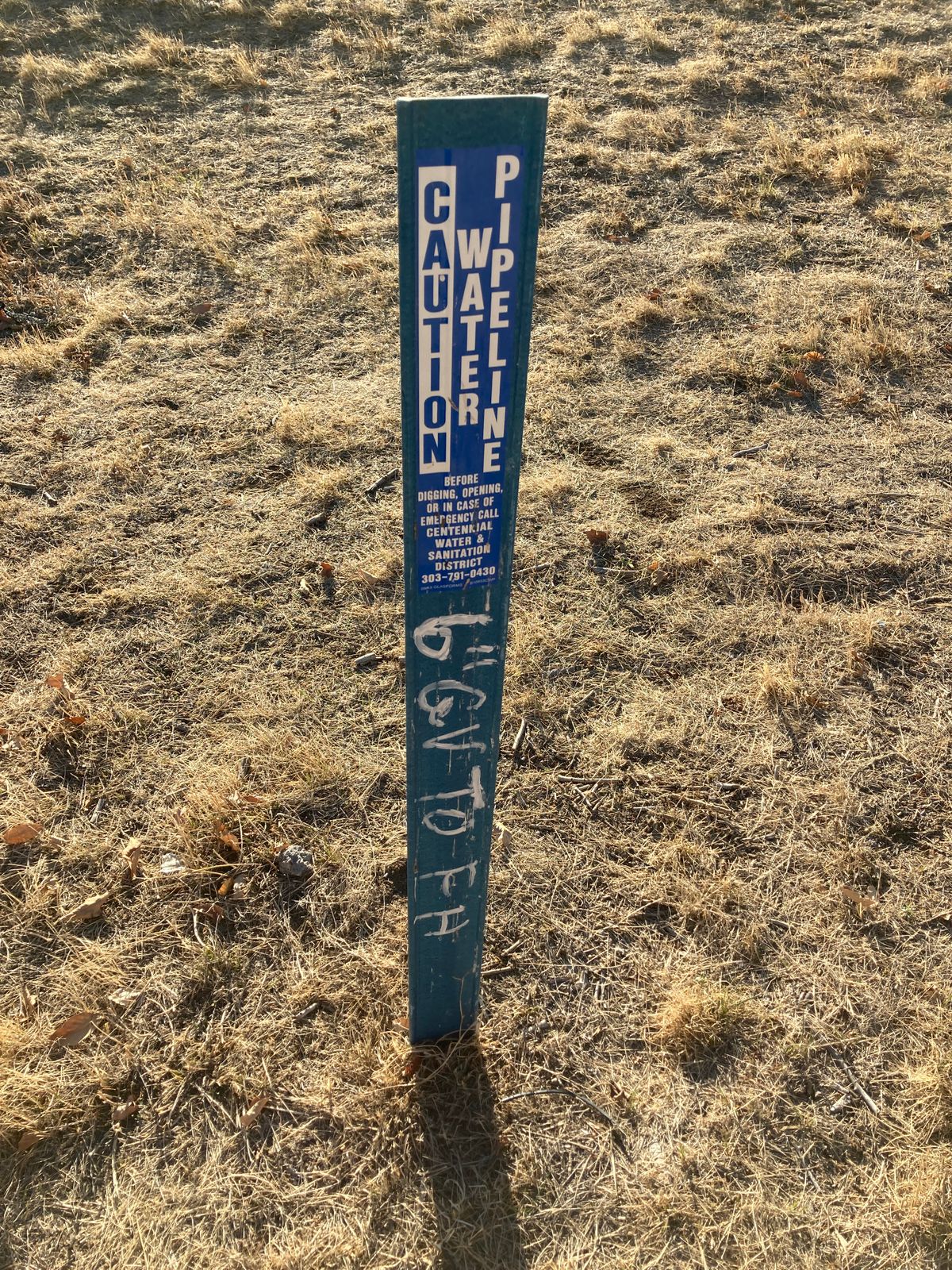 Can use water pipeline markers for tee box orientation for holes #5, #6, and #8.