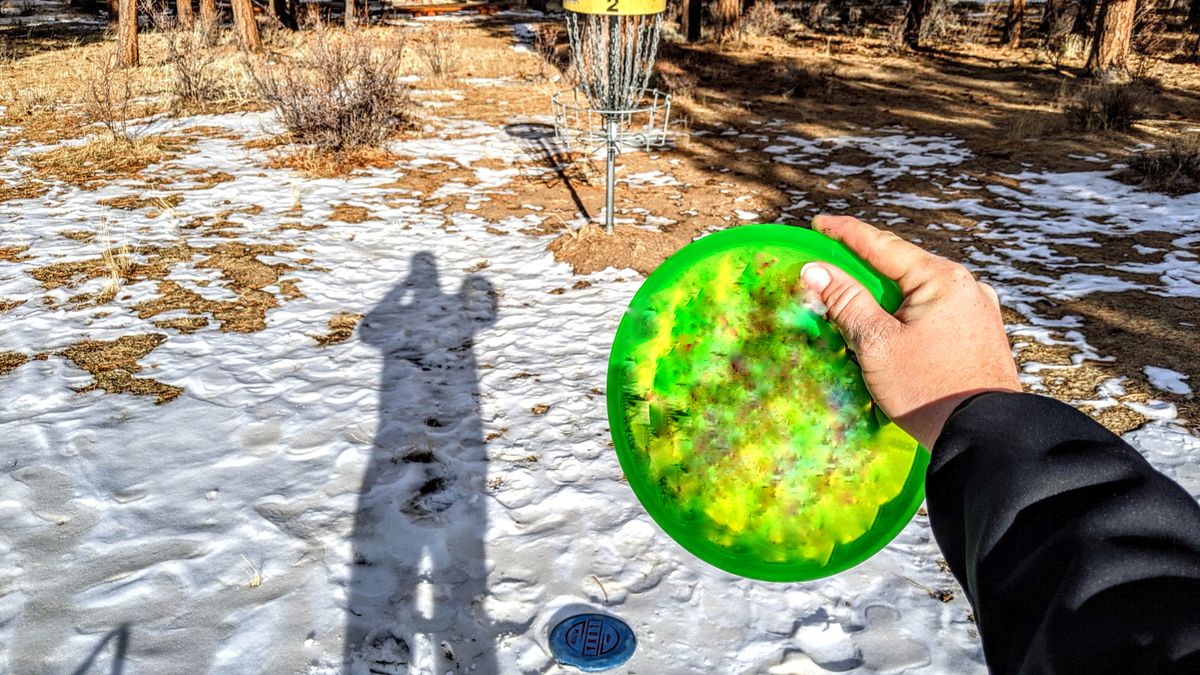 Hole 2 basket.
