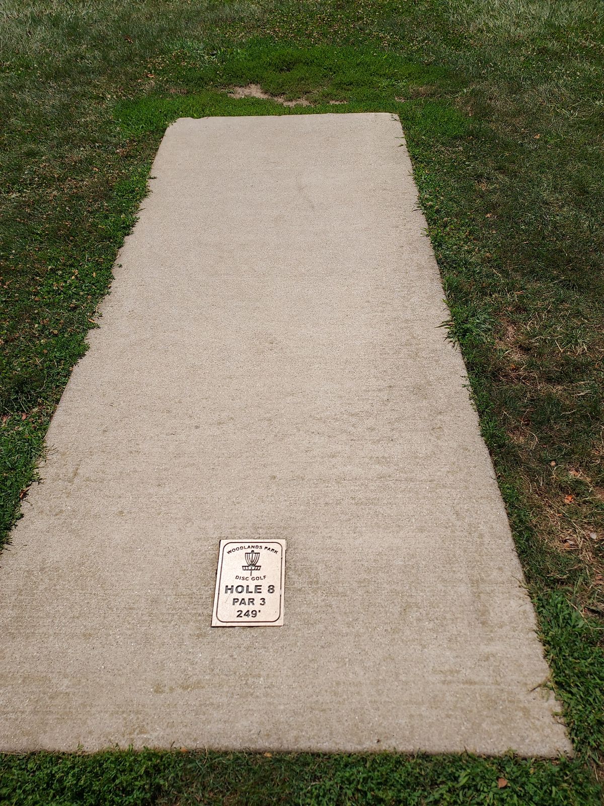 Hole 8 tee
