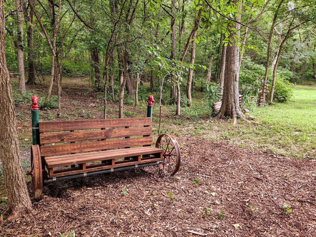 Custom made seating at the base of hole #4