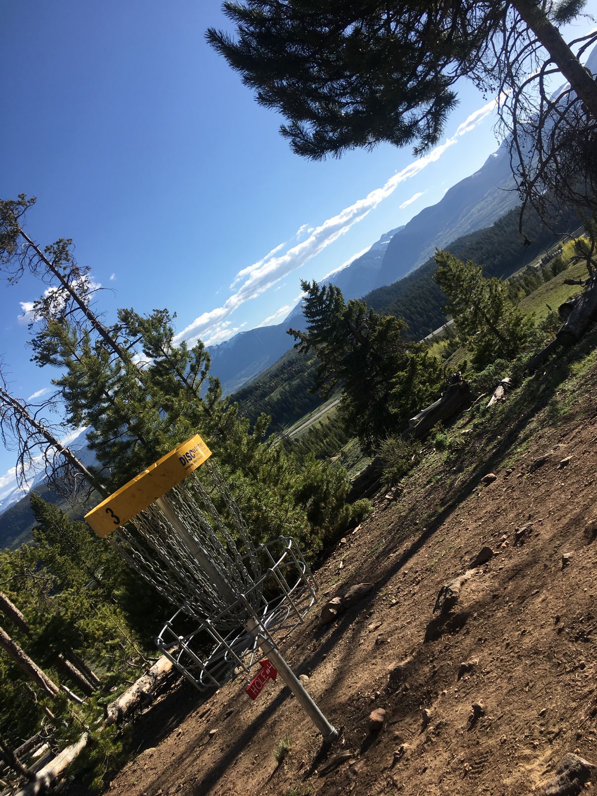 View of hole #3 I believe. Picture from summer 2017.